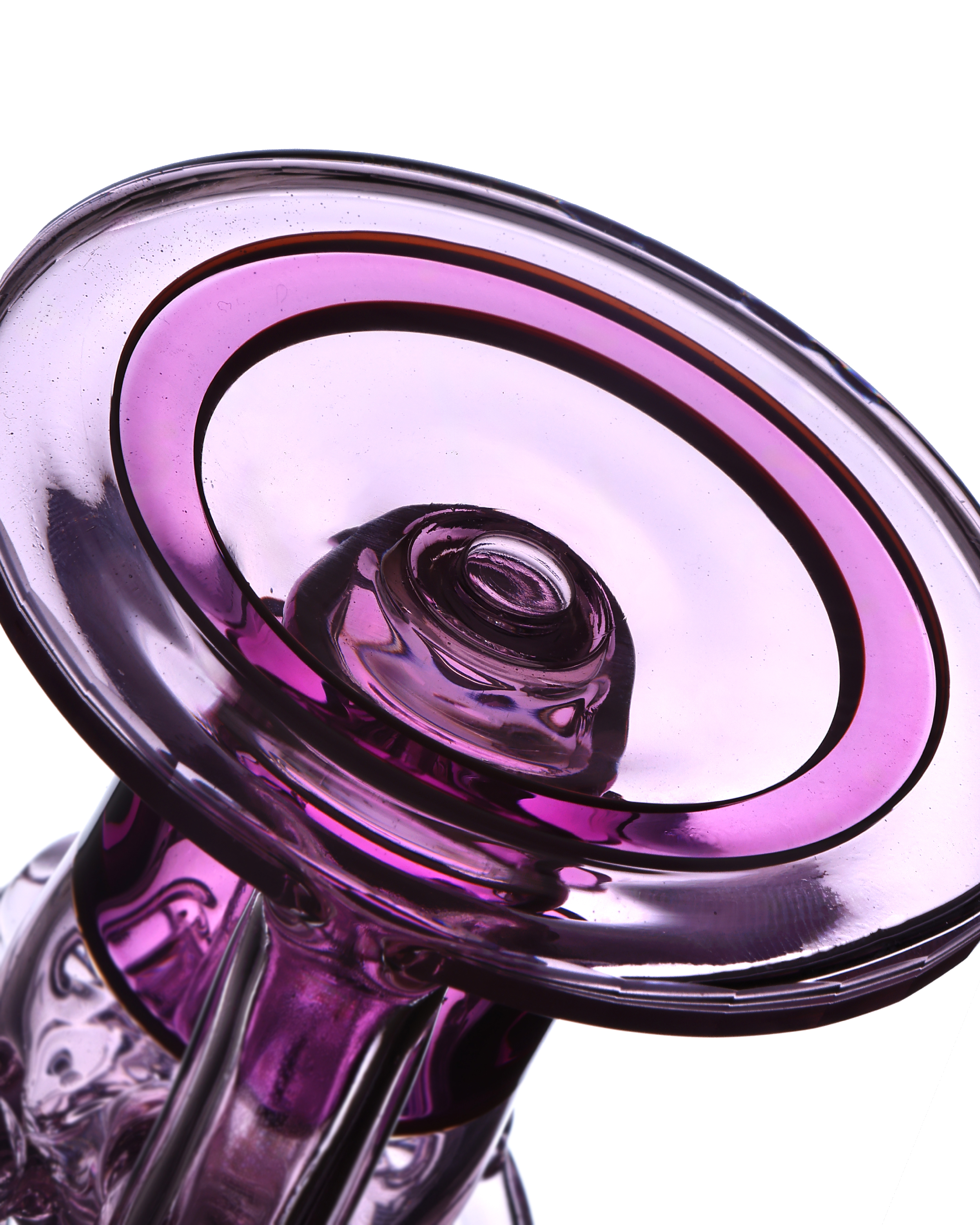 Purple Series — macro close-up of the purple disc base with concentric ring detail